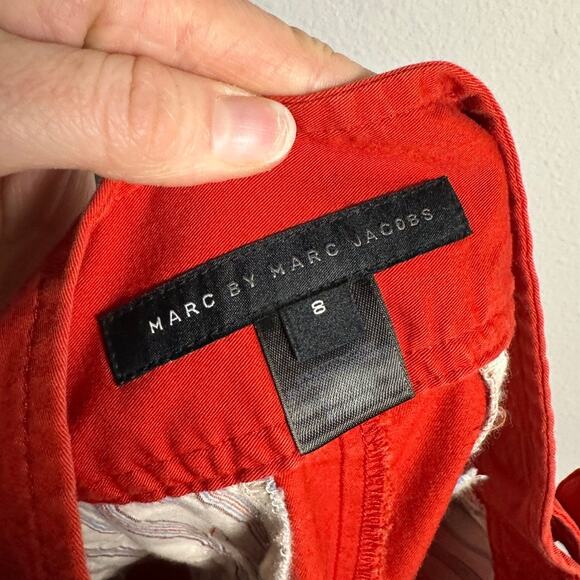 Marc by Marc Jacobs Red Cotton Blend Shorts Women's 8 - Picture 5 of 10